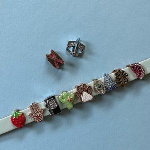 Lot of 11 keep collective charms.